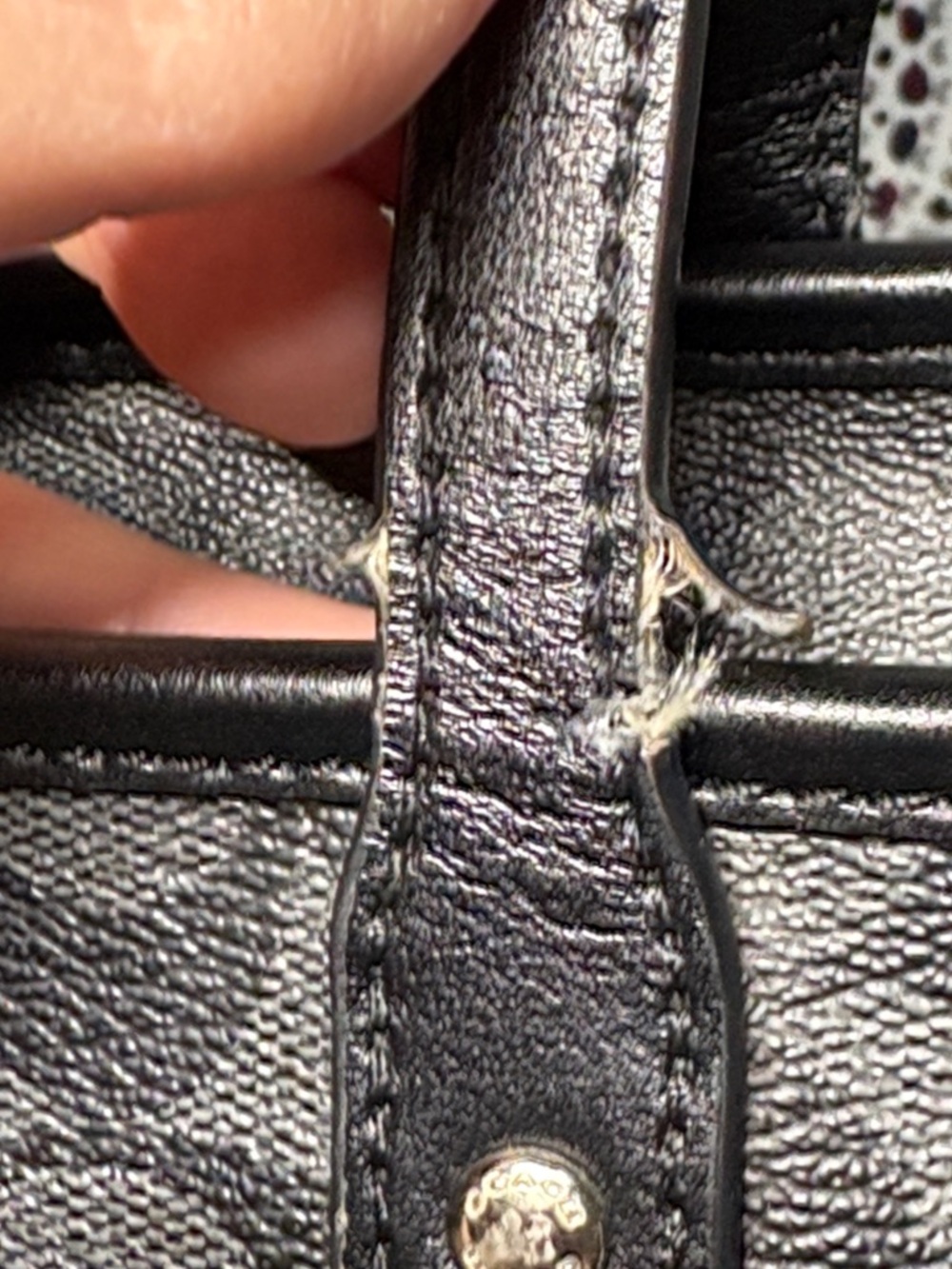 Coach Signature City Zip Tote - Black Smoke/Black F58292 - Picture 4 of 15